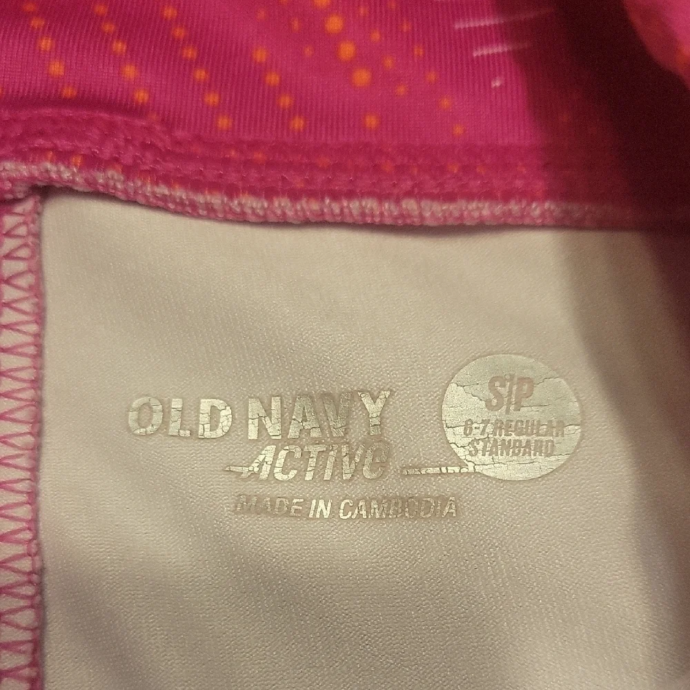 Old Navy Active Pink Patterned Leggings